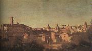  Jean Baptiste Camille  Corot The Forum seen from the Farnese Gardens USA oil painting reproduction